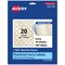Avery Pearlized Ivory Round Labels with Sure Feed Technology, Print-to-the-Edge, 1-5/8" diameter